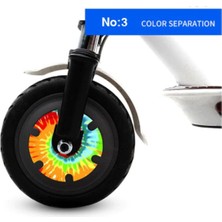 Feyza Design M365/PRO/1S Scooter Tekerlek Reflektör Etiketi Desenli Seri No 3 Adet