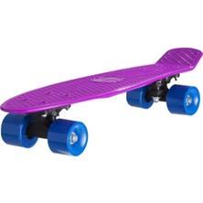 PremiumPort Mor Pvc Çocuk Kaykayı, 4 Tekerlekli, 3-9 Yaş Için Eğlenceli ve Güvenli