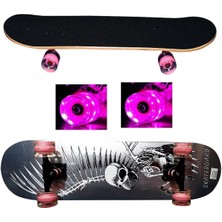 PremiumPort Işıklı Silikon Teker Kaykay - Renkli ve Eğlenceli Kayma Deneyimi