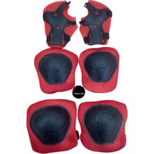 Feyza Design Çocuklar Için 6'lı Koruyucu Set, Dizlik, Dirseklik ve Kaykay Güvenlik Ekipmanı