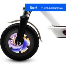 Feyza Design M365/PRO/1S Scooter Tekerlek Reflektör Etiketi Desenli Seri No