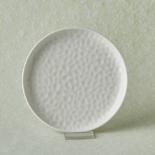 Karaca x Refika Bembeyaz Yuvarlak Tatlı Tabağı 18 cm