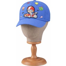 Talin Yarış Arabası Çocuk Cap Şapka Mavi