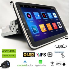 Dynamat RK-1004 Android Ekran Multimedya 10.1 Inç 4+32GB 4 Çekirdek Android 14 Oynar Başlık