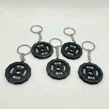 Atatuğ Hediyelik Gym Fitness Temalı 20kg Ağırlık Plakası Tasarımlı 3D Baskı Anahtarlık