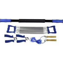 PremiumPort Delux Set Göğüs, Bilek Güçlendirme, Ip Atlama ve Fitness Aleti