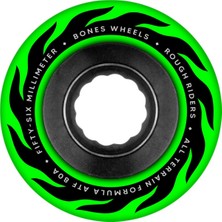 Feyza Design Rough Rider Eternal Flame 56MM 80A Yeşil Tekerlekler, Esneklik ve Hız Için