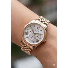 Lee Cooper Kadın Rose Gold Kadın Kol Saati | 37 mm Pembe Altın Renk Çelik Kasa, Çelik Kordon