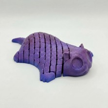 Atatuğ Hediyelik Hareketli ve Eklemli Vatoz Balığı – Pangolin Dokulu 3D Baskı Stres Oyuncağı (Silk Mor)