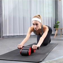 PremiumPort Çift Tekerlekli Ab Roller Karın Kasları Egzersiz Aleti Spor Ekipmanı