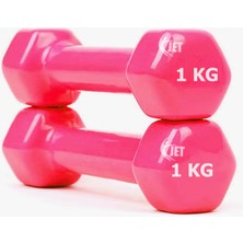 PremiumPort Vinyl Demir Dambıl Seti 1 kg x 2, Sağlam ve Hafif El Ağırlığı