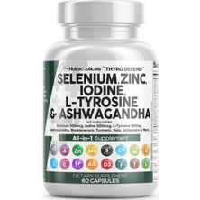 Clean Nutraceuticals Selenium 60 Capsul Iodine Thyroıd  L Tyrosine  Bladderwrack, Turmeric, Kelp, Schisandra Zinc.usa.