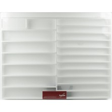 Herpa 29209 Minibüs ve Araba Sergileme Vitrini, Beyaz, 57 x 45 x 3,5 Cm.