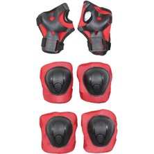 Feyza Design Renkli 6'lı Yüksek Korumalı Kaykay ve Bisiklet Koruma Seti