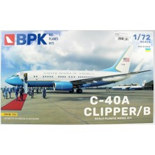 Big Planes Kits 7224 1/72 Ölçek, C-40A Clipper/b Yolcu Uçağı, Plastik Model Kiti