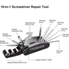 PremiumPort Çok Fonksiyonlu Bisiklet Çakı ve Alyan Takımı, Çok Amaçlı Çok Fonksiyonlu Set