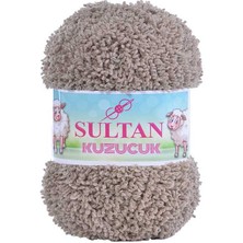 Sultan Kuzucuk (5 Adet) 733 Koyu Bej Rengi El  Örgü Ipliği