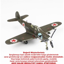 QD098 1/48 Ölçek, P-39A Aircobra Sergilemeye Hazır Plastik Uçak Maketi