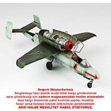 QD149 1/48 Ölçek, HE-162 Sergilemeye Hazır Plastik Uçak Maketi