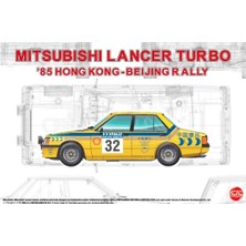 Nunu PN24032 1/24 Ölçek, Mitsubishi Lancer Turbo (1985 Hongkong-Beijing Rally), Otomobil Plastik Model Kiti
