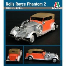 Italeri 3703S 1/24 Ölçek, Rolls Royce Phantom Iı Klasik Araba, Plastik Model Kiti