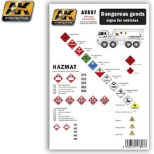 Ak Interactive Ak 807 1/35 Tehlikeli Madde Işaretleri Dekalleri