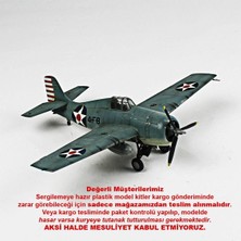 QD026 1/48 Ölçek, F4F Martlett Sergilemeye Hazır Plastik Uçak Maketi