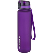 PremiumPort Büyük Boy 28 cm 1000 ml Mor Tritan Su Matara, Softtouch Tasarım