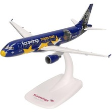 Herpa 611695 1/200 Ölçek, Eurowings Airbus A320 Europa Park D-Abdq, Snapfit, Sergilemeye Hazır Model Yolcu Uçağı