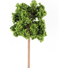 Hobbytime 7 Cm. Yuvarlak Formlu Yaz Yeşili Ağacı Modeli, 3 Adet
