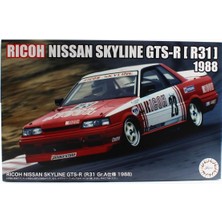 Fujimi ID-313 04772 1/24 Ölçek, Nissan Rıcoh Skyline Gts-R (R31 Gr.a 1988), Yarış Arabası Plastik Model Kiti