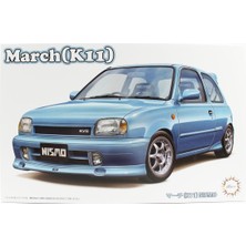 Fujimi ID-295 04736 1/24 Ölçek, Nissan March (K11) Nismo, Otomobil Plastik Model Kiti