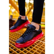 SHN CH254 Cst Pittura Erkek Ayakkabı 479 Kırmızı / Beyaz Taban