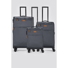 Fossil Unisex Ekstra Hafif Kumaş 3'lü Valiz Seti