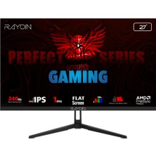 SHN Raydin Ec27Dfi-240Hz, 27&amp;quot;, 1ms, 240Hz, Full Hd, Hdmi, Dp, IPS Led, Flat, Frameless, Freesy