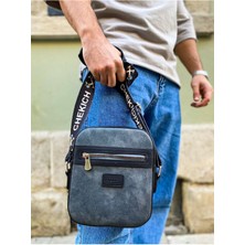 SHN CH102 Stealht Kare Erkek Çanta Sıyah/antrasıt