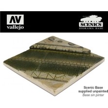 Vallejo SC001 Döşeme Taşlı Cadde Kesiti 14X14 Cm., Manzara Serisi Model Aksesuarı