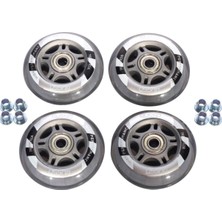 Feyza Design 4'lü Silikon Teker Seti, 72 Mm, Dayanıklı ve Çok Amaçlı Kullanım