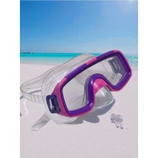 PremiumPort Çocuk Yüzücü Maskesi ve Kulak Tıkacı Seti, Vakumlu Su Geçirmez Koruma