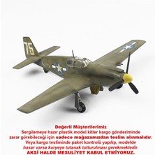 QD035 1/48 Ölçek, P-51C Mustang Sergilemeye Hazır Plastik Uçak Maketi