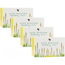 PremiumPort Aloe Blossom Bitki Çayı 4'lü Paket, Sağlıklı ve Ferahlatıcı Içecek