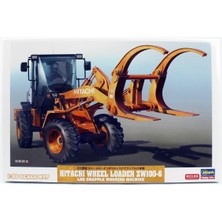 Hasegawa 66105 1/35 Ölçek, Hitachi Kütük Taşıma Aparatlı Tekerlekli Loder ZW100-6, Plastik Model Kiti