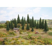 Noch 26830 Kaideli Köknar Ağaçları, 10 Adet, 5-14 Cm. Diorama Malzemesi