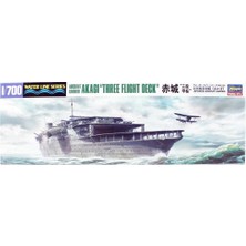 Hasegawa 220 49220 1/700 Ölçek, Akagi, 3 Uçuş Güverteli Uçak Gemisi (Waterline Serisi), Plastik Model Kiti