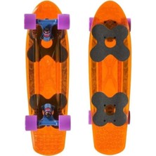 Feyza Design Renkli Şeffaf Sarı Penny Board - Kaydırmaz ve Hızlı Tırmanıcı