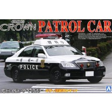Aoshima 00303 1/24 Ölçek, 18 Crown Police Car Metropolitan Police, Plastik Model Kiti