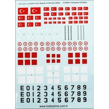 Microscale 48001 1/48 Ölçek, Türk Hava Kuvvetleri Decal Seti