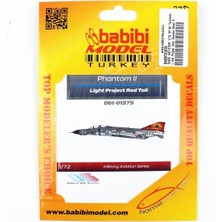 Babibi DBT-01375 1/72 Ölçek, Rf-4e Terminator Işık Projesi Özel Boyama Decal Set Kırmızı, Dekal Çıkartma
