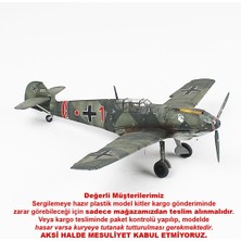QD060 1/48 Ölçek, Messerschmitt Bf 109 E-3 Sergilemeye Hazır Plastik Uçak Maketi