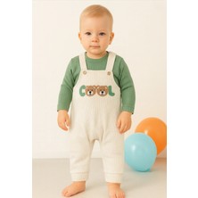 Buufuu Bebek Tulum ve Tişört Takımı Uzun Kollu Cool Desenli